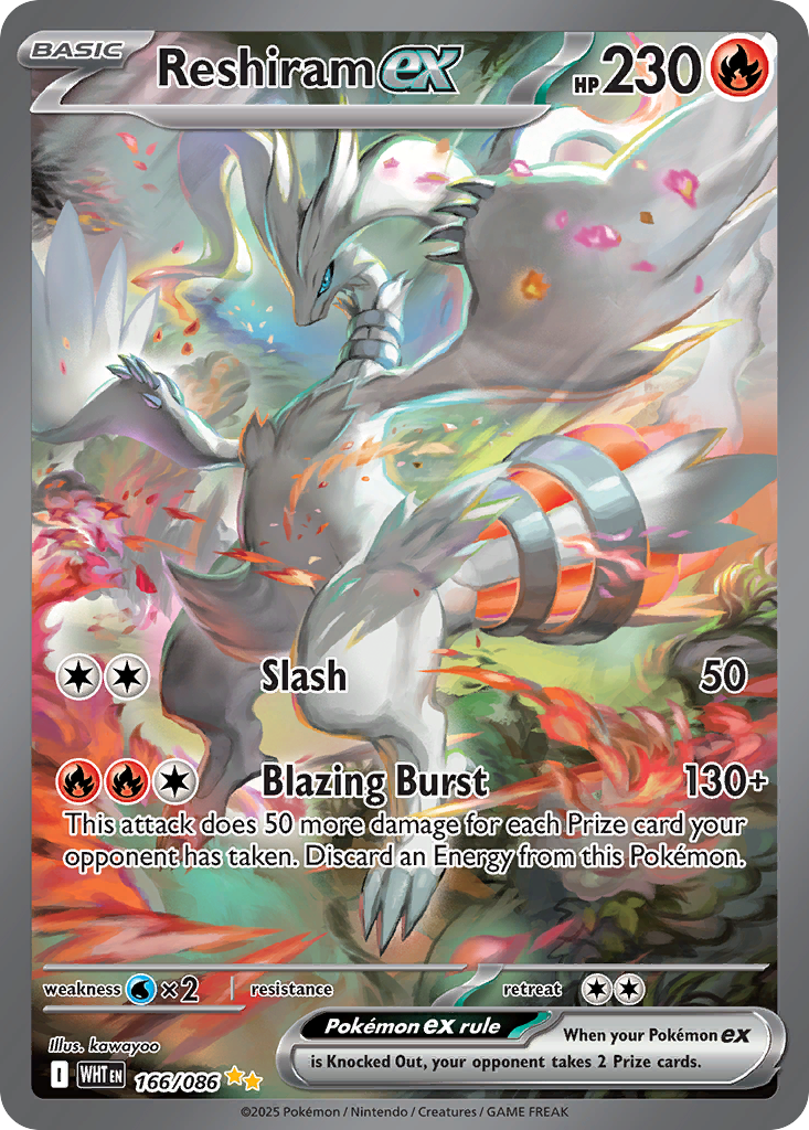 Reshiram ex White Flare 166 Pokemon card