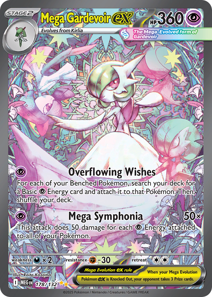 Mega Gardevoir ex Mega Evolution 178 Pokemon card